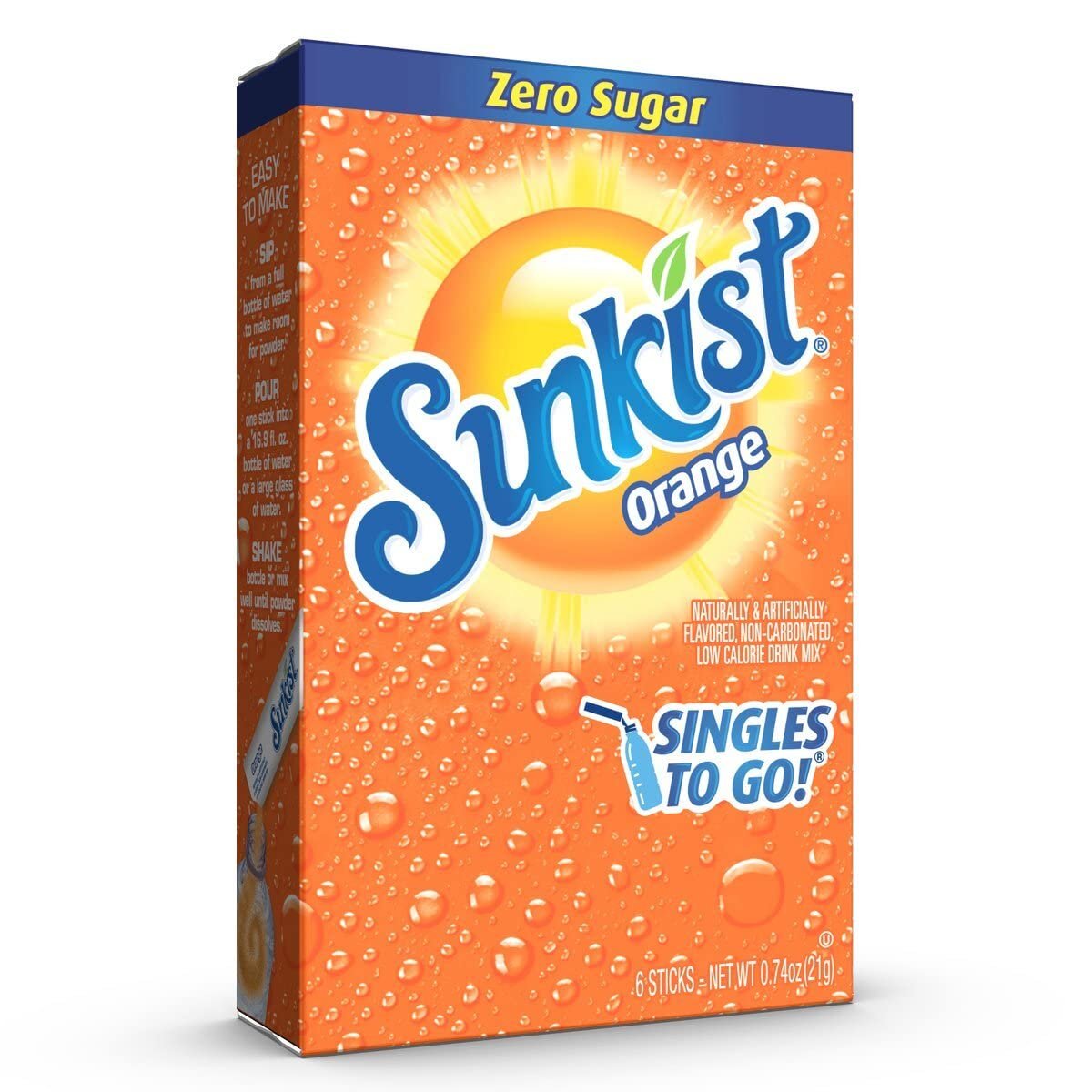 Front of Sunkist Zero Sugar